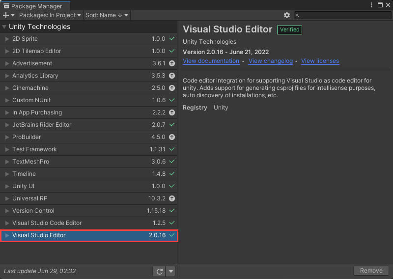 Quickstart: Install & configure Visual Studio Tools for Unity | Microsoft  Learn