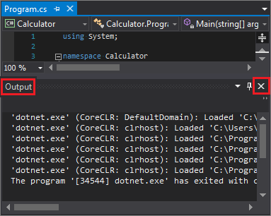 Tutorial: Create a simple C# console app - Visual Studio (Windows)