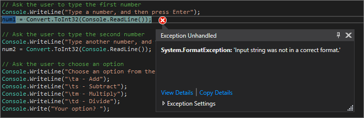 System console writeline