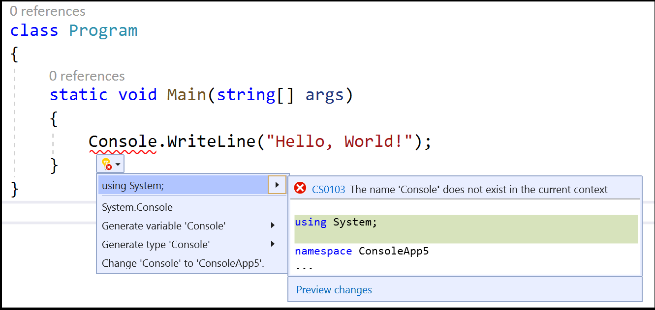 C# programming with Visual Studio Code