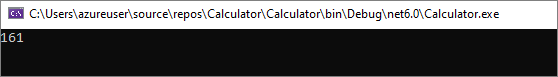 Screenshot of a Console window showing the results of integer math.