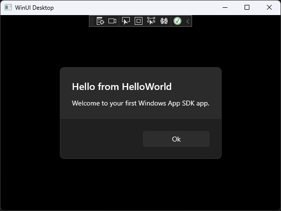 How to build a Hello World app using C# / WinUI 3 / Windows App SDK -  Windows apps