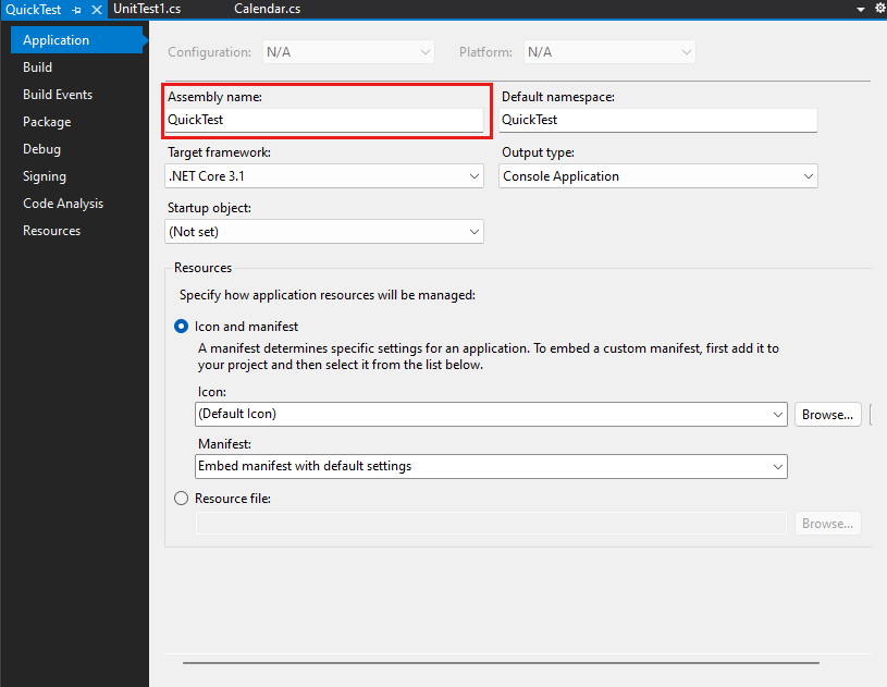 Create and configure a new project - Visual Studio (Windows)