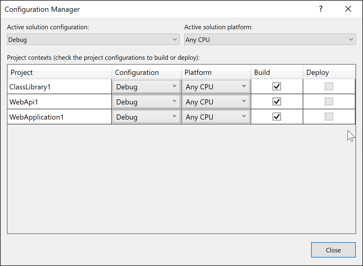 Tutustu 73+ imagen visual studio configuration manager