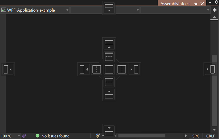 Screenshot of the Tool window guide diamond.