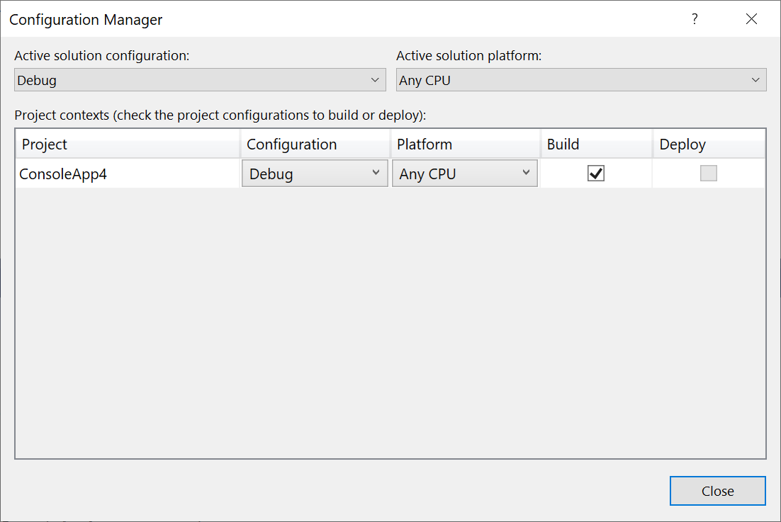 Understand build configurations - Visual Studio (Windows) | Microsoft Learn