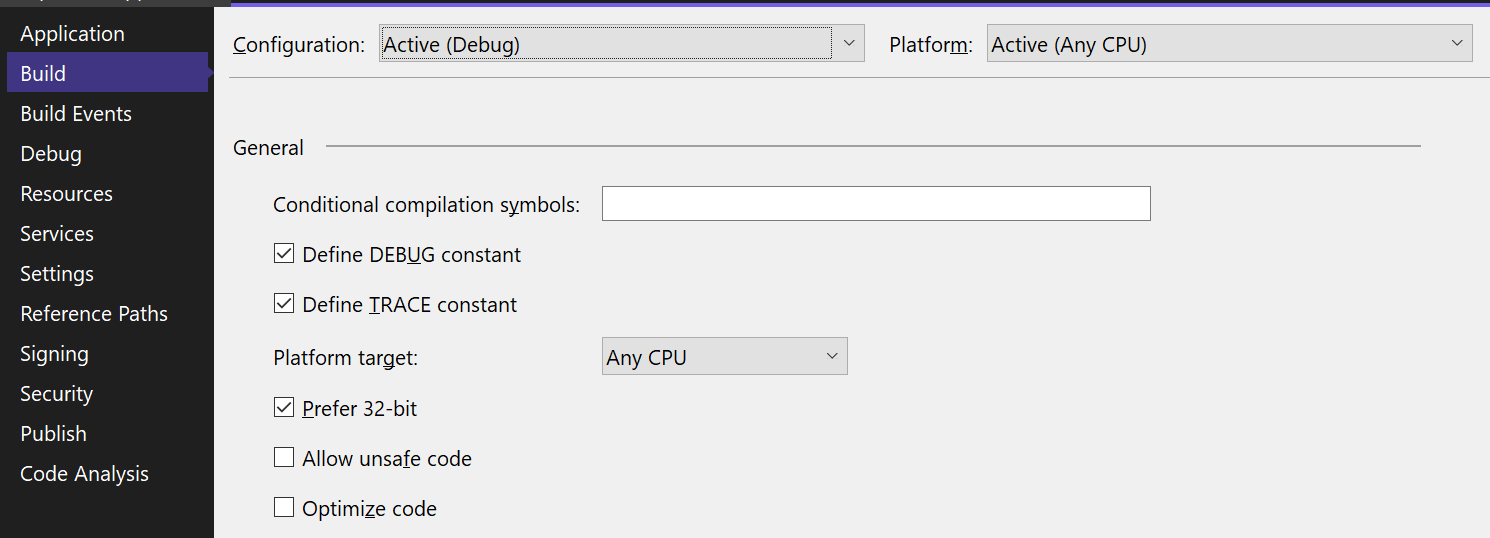 Create and configure a new project - Visual Studio (Windows)