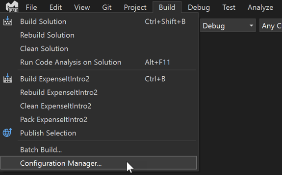 Create and configure a new project - Visual Studio (Windows)