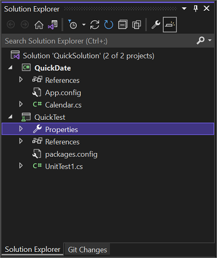 Manage project and solution properties - Visual Studio (Windows) |  Microsoft Learn