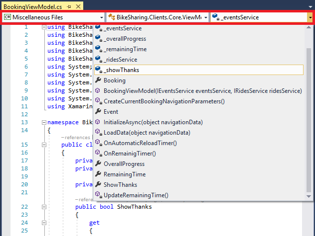 Beg Ananiver Available Code navigation commands - Visual Studio (Windows) | Microsoft Learn