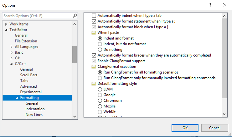 Tutustu 63+ imagen visual studio format settings