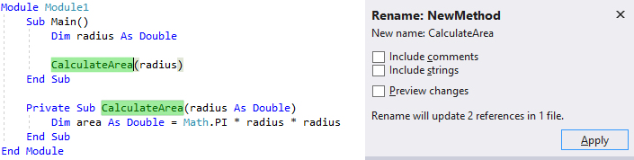 Extract a method - Visual Studio (Windows) | Microsoft Learn