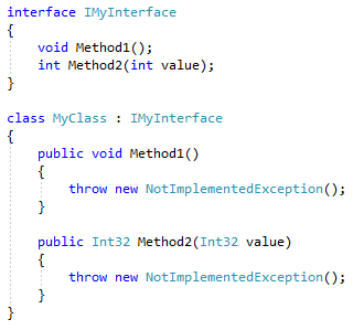 Implement an interface - Visual Studio (Windows) | Microsoft Learn