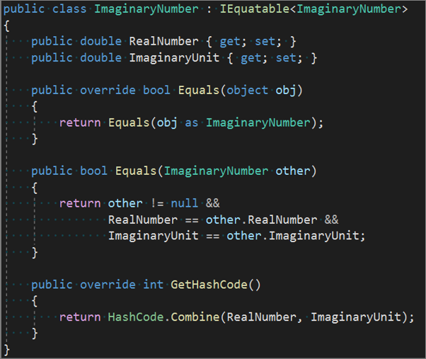 Generate C# Equals and GetHashCode Method Overrides - Visual Studio  (Windows) | Microsoft Learn