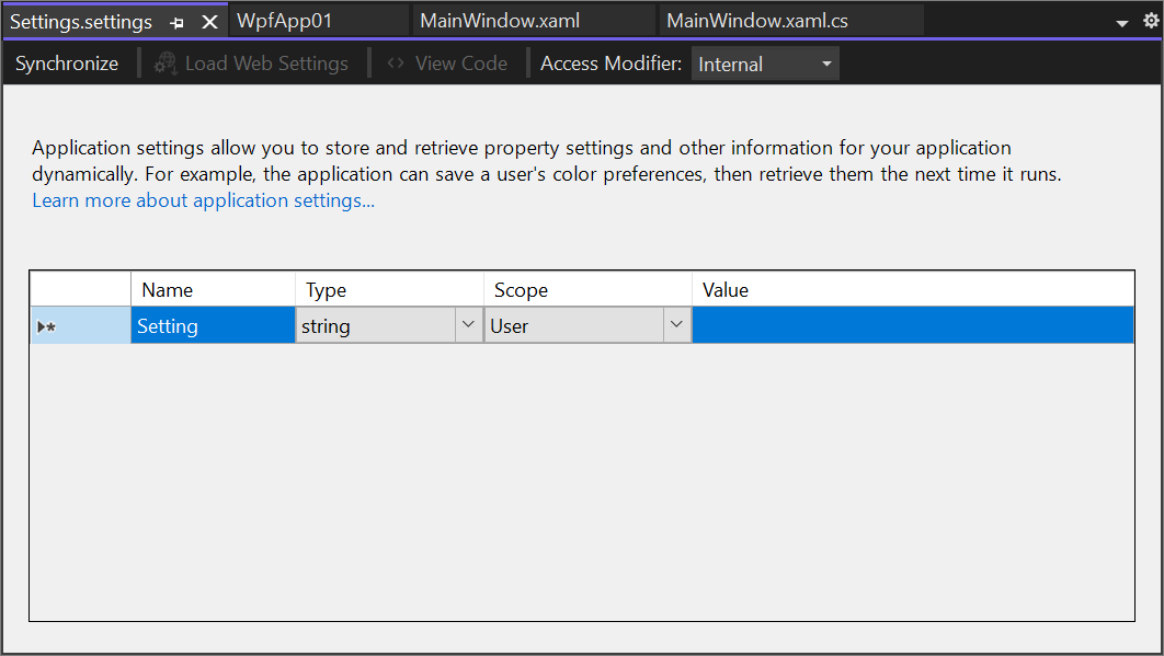 Create and configure a new project - Visual Studio (Windows)