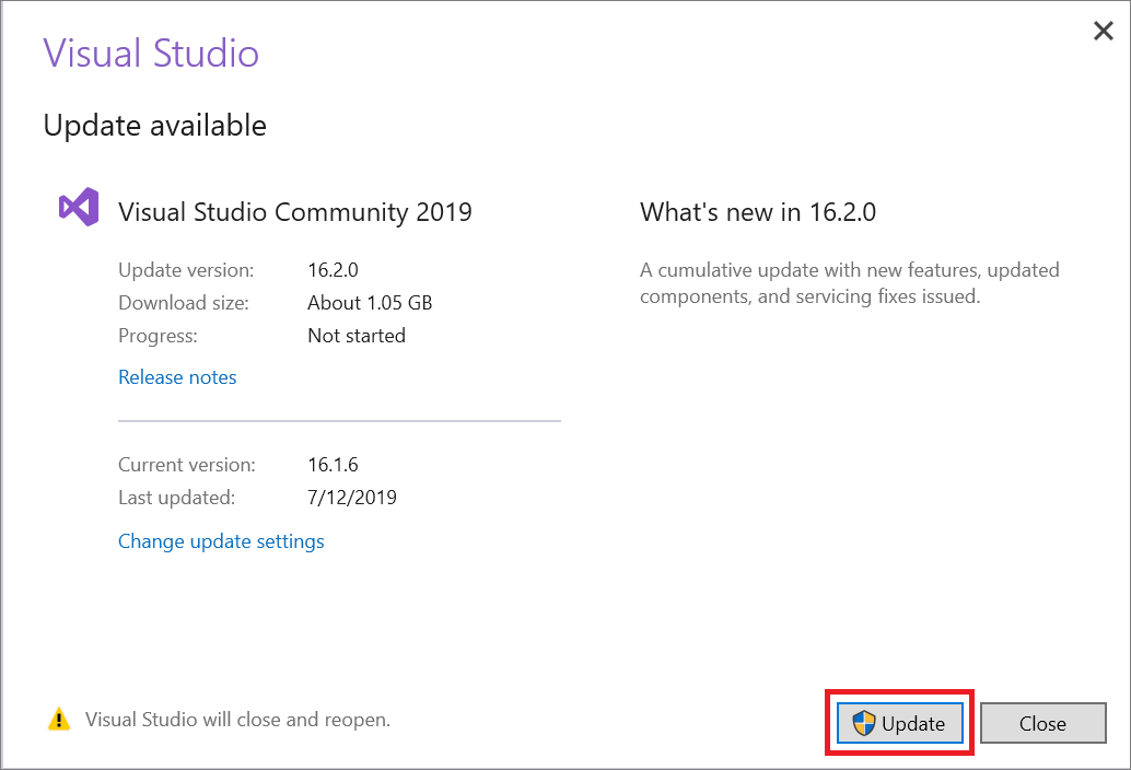 Update Visual Studio | Microsoft Learn