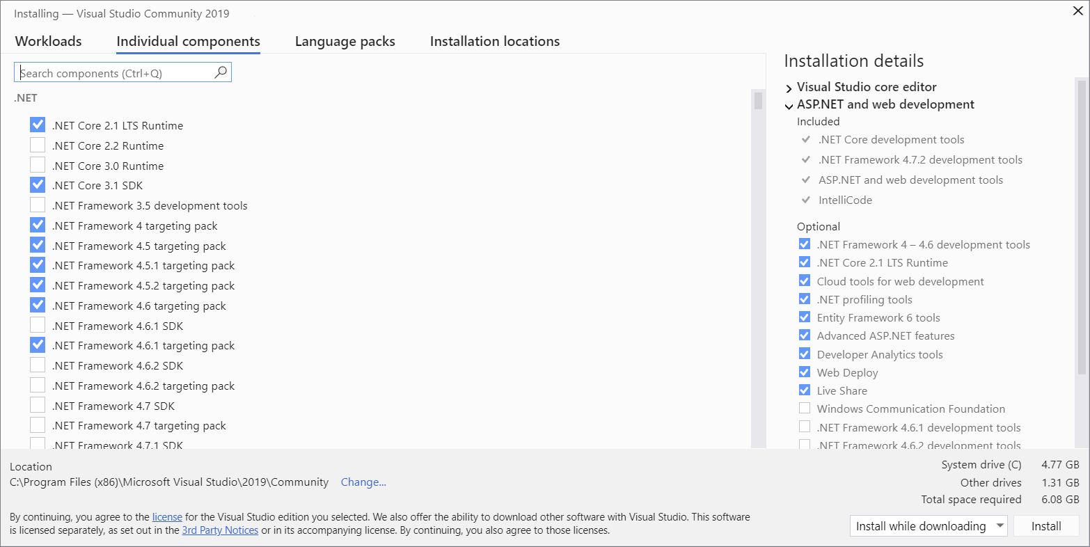 Preemptive analytics visual studio components что это