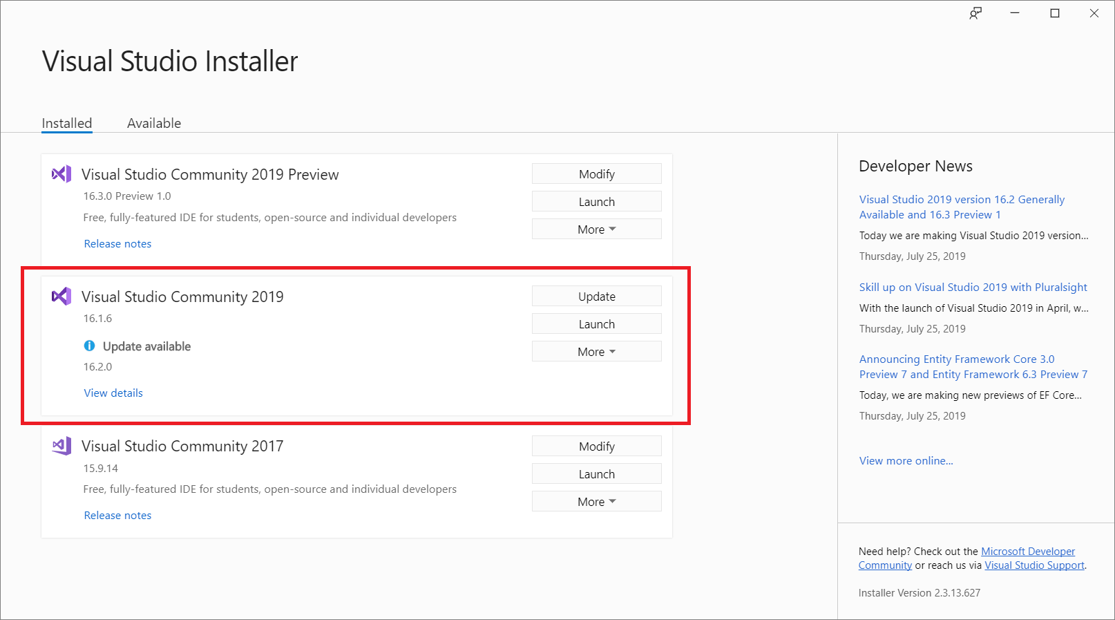 Update Visual Studio Microsoft Learn