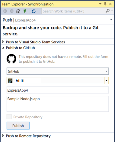 GitHub repo settings