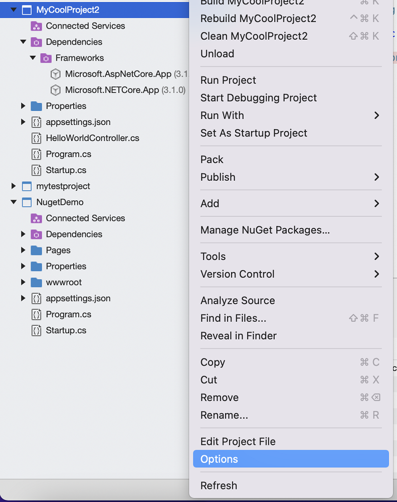 launchSettings.json support - Visual Studio for Mac | Microsoft Learn