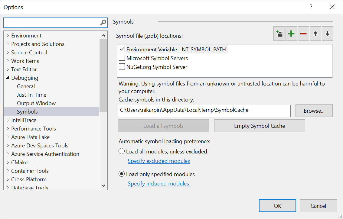 Optimizing Profiler settings - Visual Studio (Windows) | Microsoft Learn