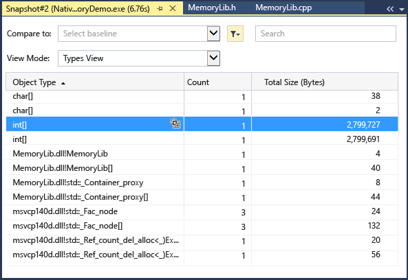Measure memory usage in your apps - Visual Studio (Windows) | Microsoft  Learn