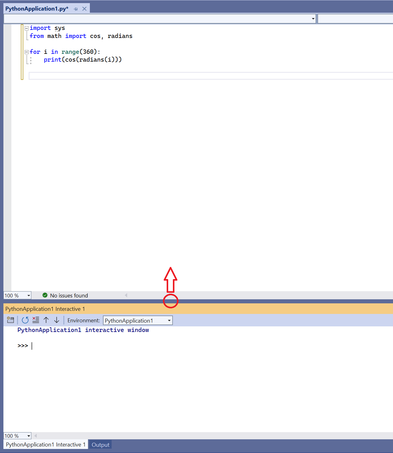 Python in visual studio tutorial step 3 interactive repl microsoft learn