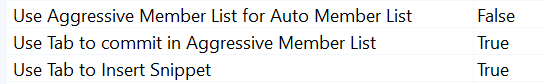 Disabling autocomplete options