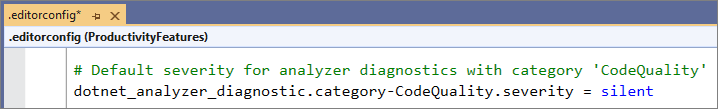 Bulk configure analyzer categories