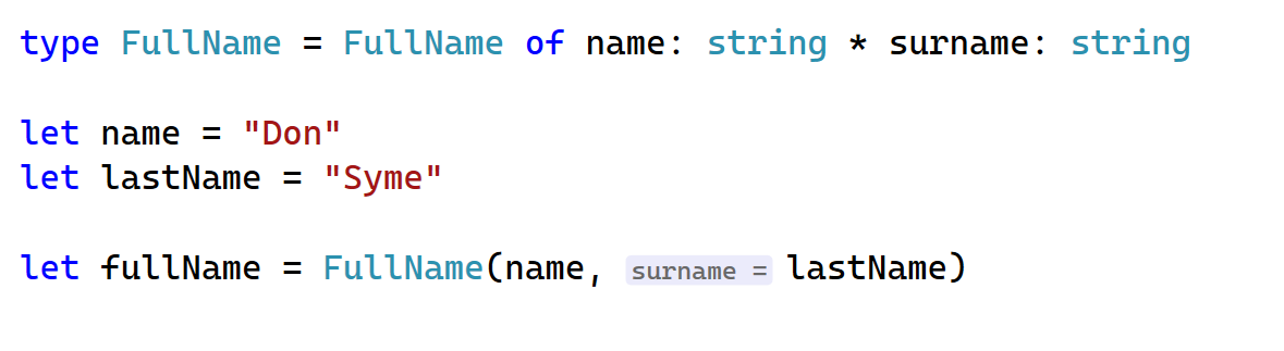 Improved parameter name hints