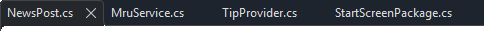 Numbered tabs