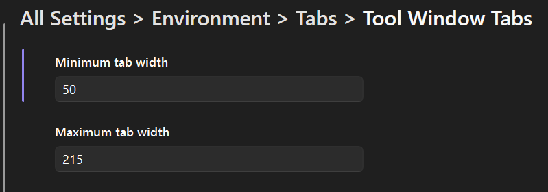 Docked Tabs Min and Max