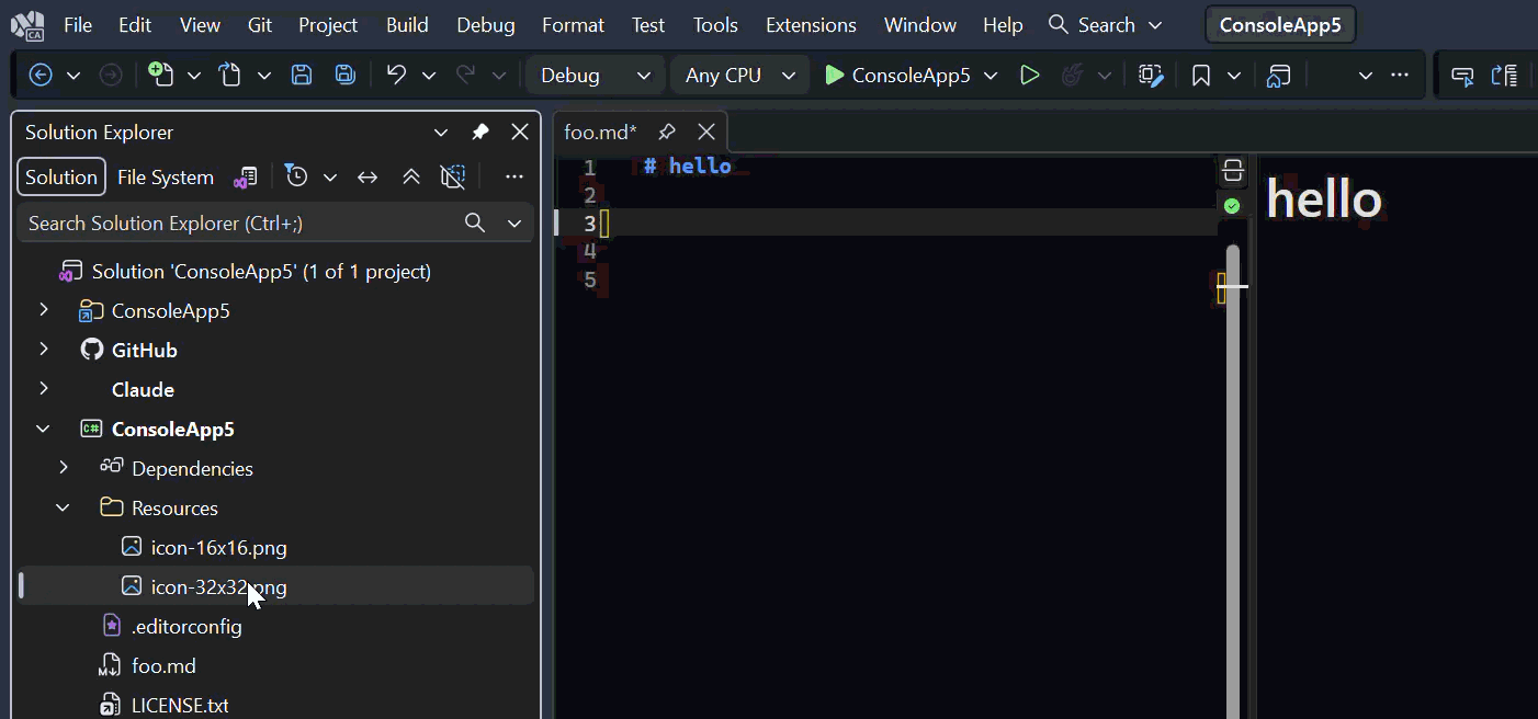 Drag and drop files onto markdown documents