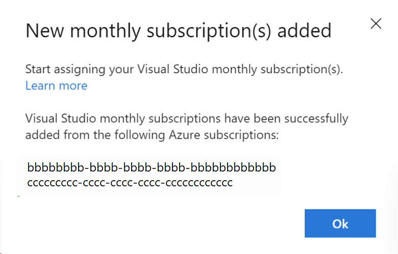 Add new monthly subscriptions to Subscriptions Administration Portal |  Microsoft Learn