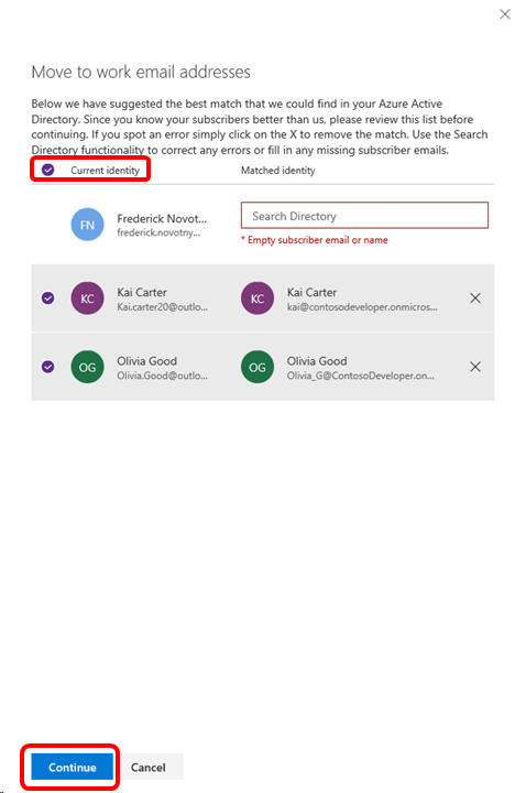 Personal emails for Visual Studio subscriptions in VLSC | Microsoft Learn