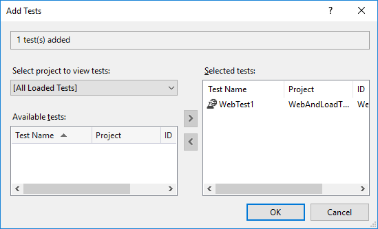 Create a web performance and load test project - Visual Studio (Windows) |  Microsoft Learn