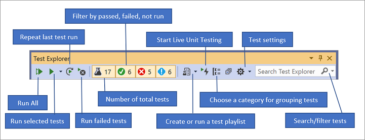 Run unit tests with Test Explorer - Visual Studio (Windows) | Microsoft  Learn