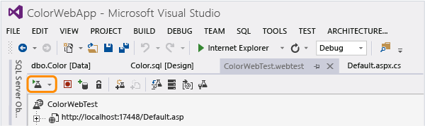 Add a data source to a web performance test - Visual Studio (Windows) |  Microsoft Learn