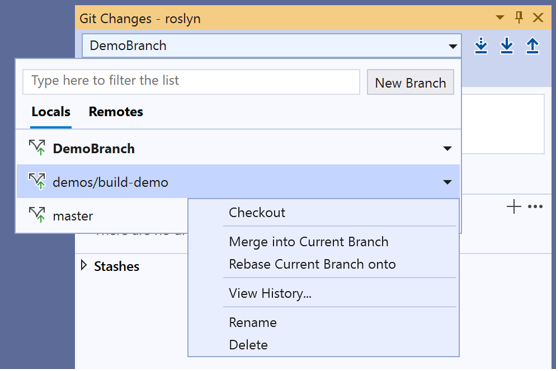 the-git-experience-in-visual-studio-microsoft-learn