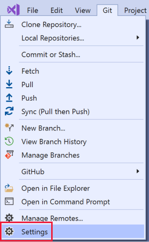 Tutustu 46+ imagen visual studio configure git