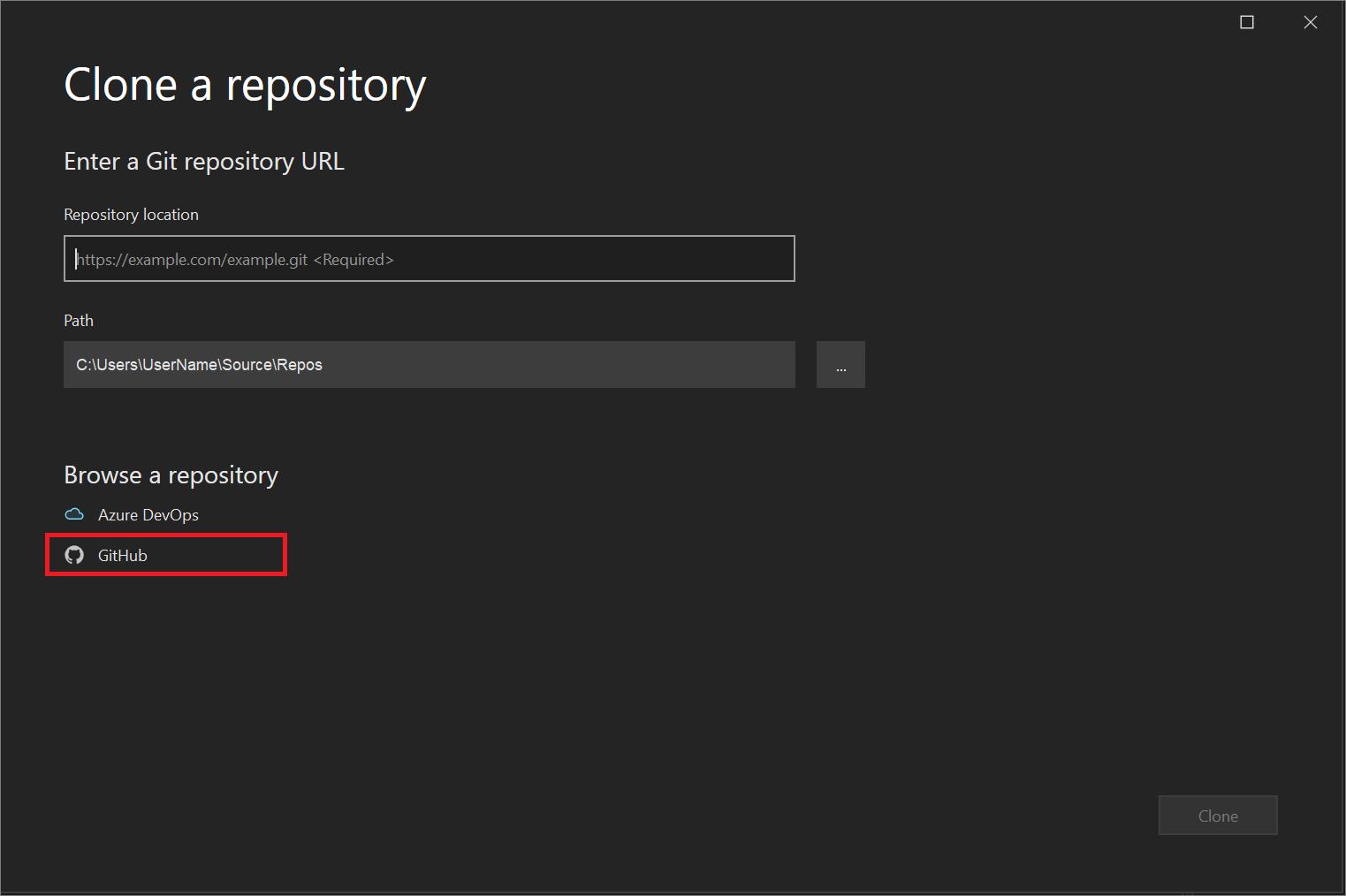 Clone a repo in Visual Studio | Microsoft Learn