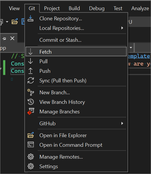 git-fetch-pull-push-sync-visual-studio-windows-microsoft-learn