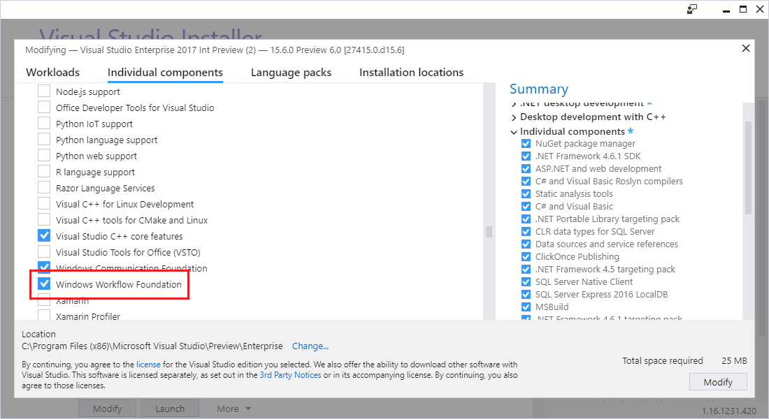 Windows Workflow Foundation component for Visual Studio