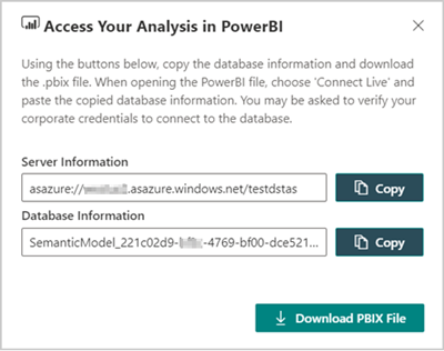 Download Power BI template and copy data link.