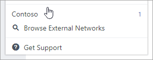 Screenshot of the home network in the networks section of the Settings menu.