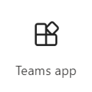 Adding a Teams app card.