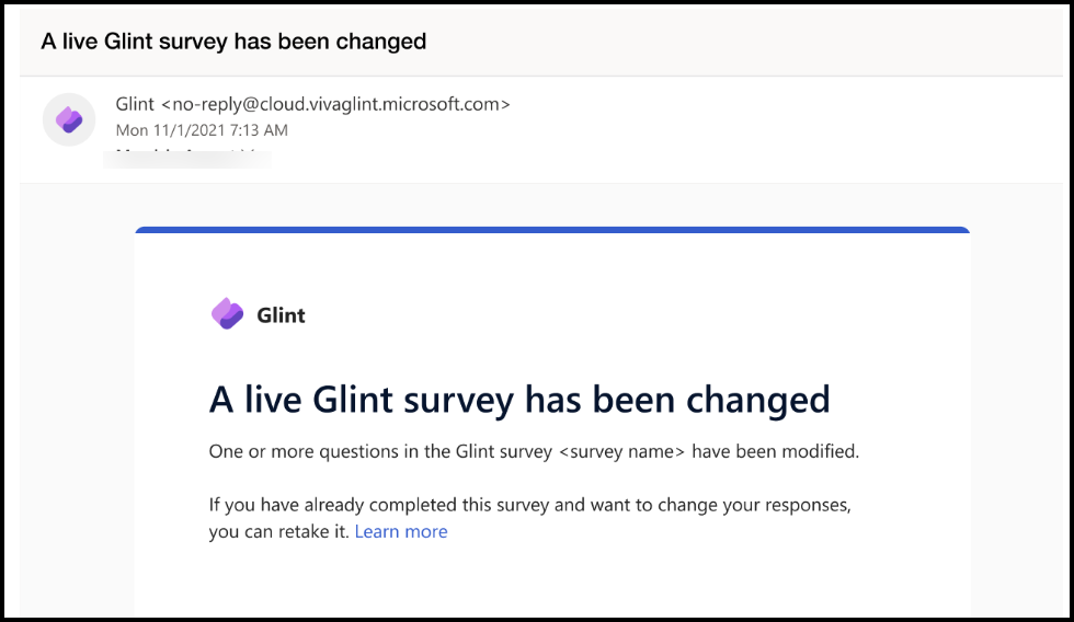 Edit items in a live Viva Glint survey | Microsoft Learn