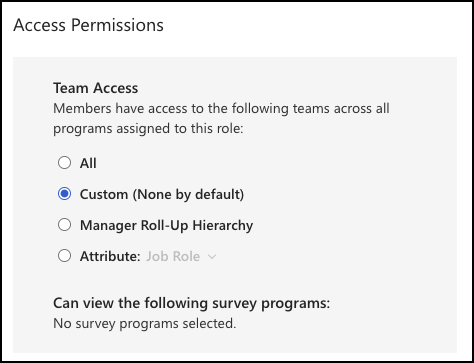 Screenshot of Access Permissions window.