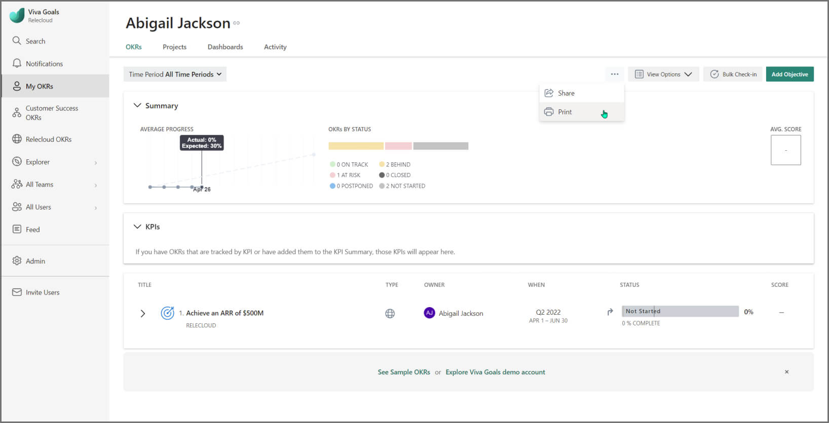 Creating OKRs | Microsoft Learn