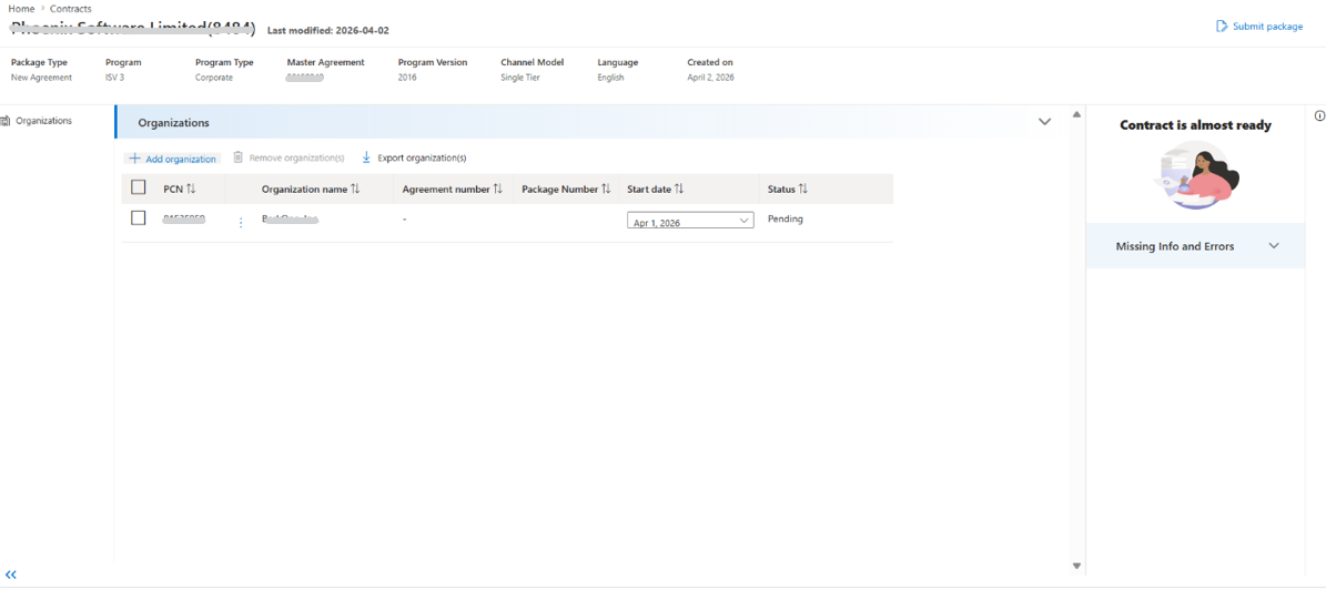 Create agreement package for Non-EA Programs | Microsoft Learn